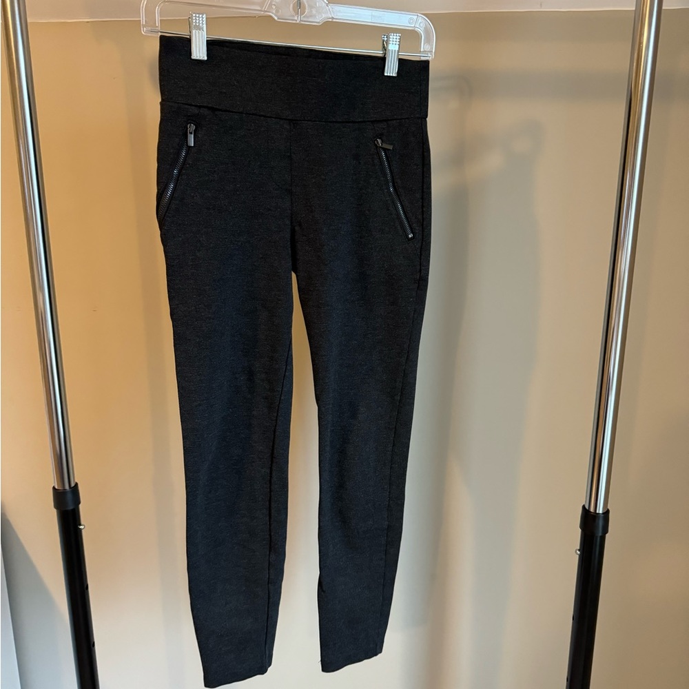 Ann Taylor Pocket Ponte Leggings Small Petite Charcoal